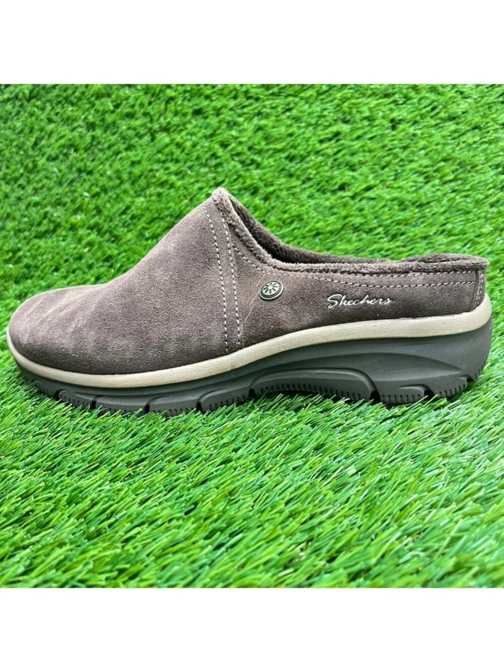 Skechers Easy Going Lovely Latte Womens Size 6 Chocolate Comfort Clogs Shoes
